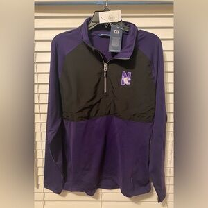 Men's Cutter & Buck Purple/Black Northwestern Wildcats